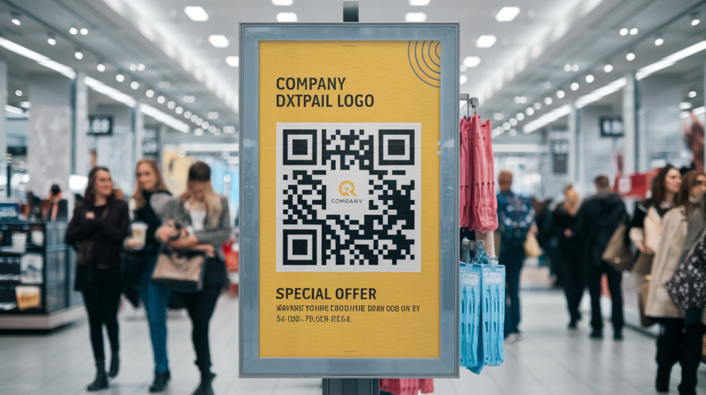 Retail Poster with Branded QR Code