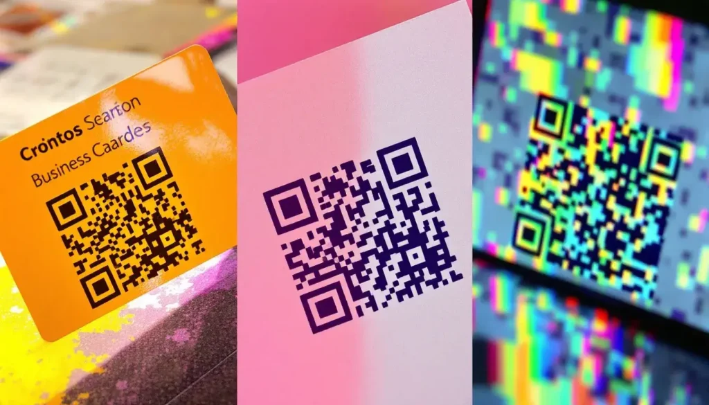 Comparison of QR codes on different surfaces