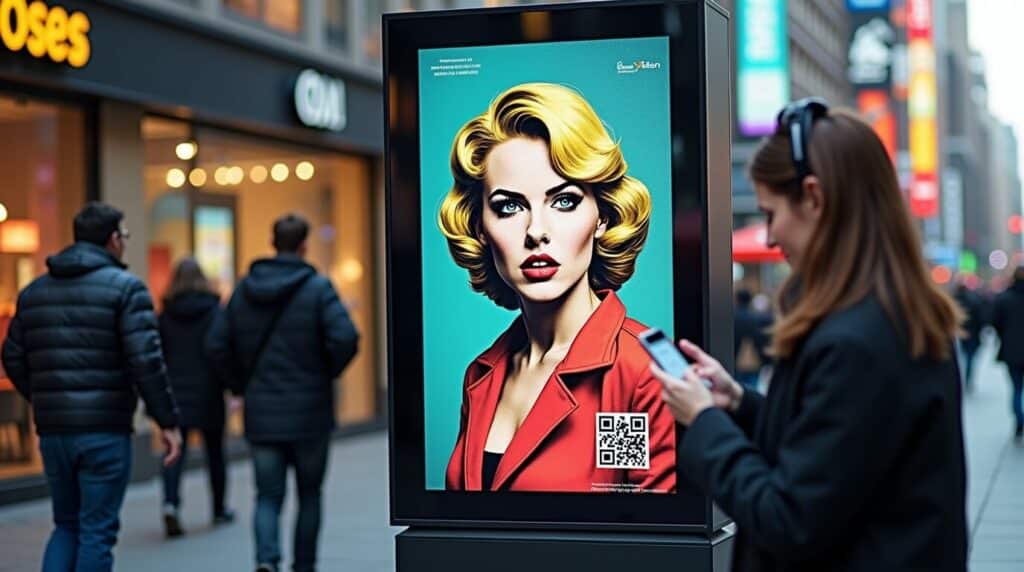 QR codes with dots in advertising